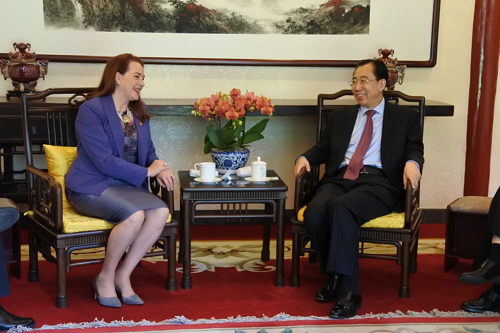 吴海龙会长会见第73届联合国大会主席埃斯皮诺萨