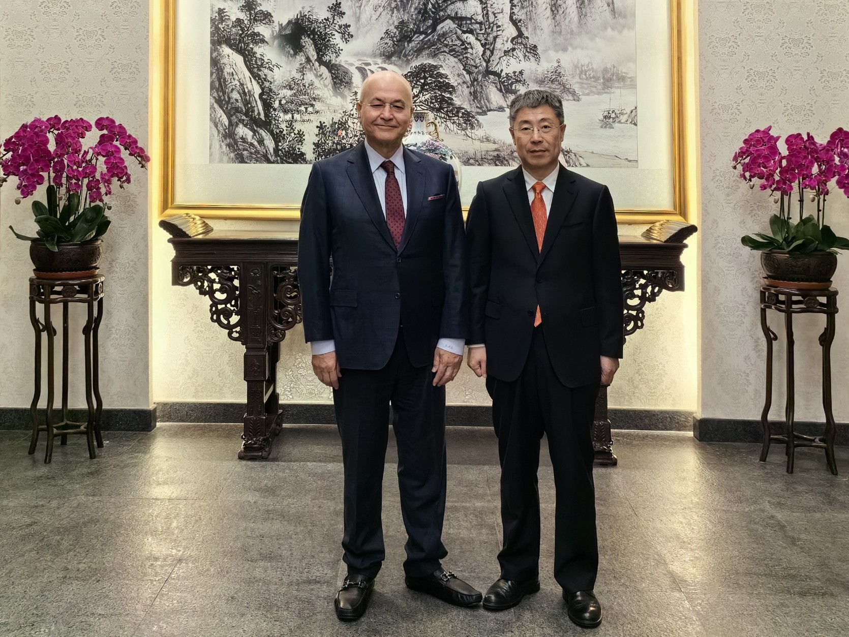 李杰副会长会见伊拉克前总统萨利赫