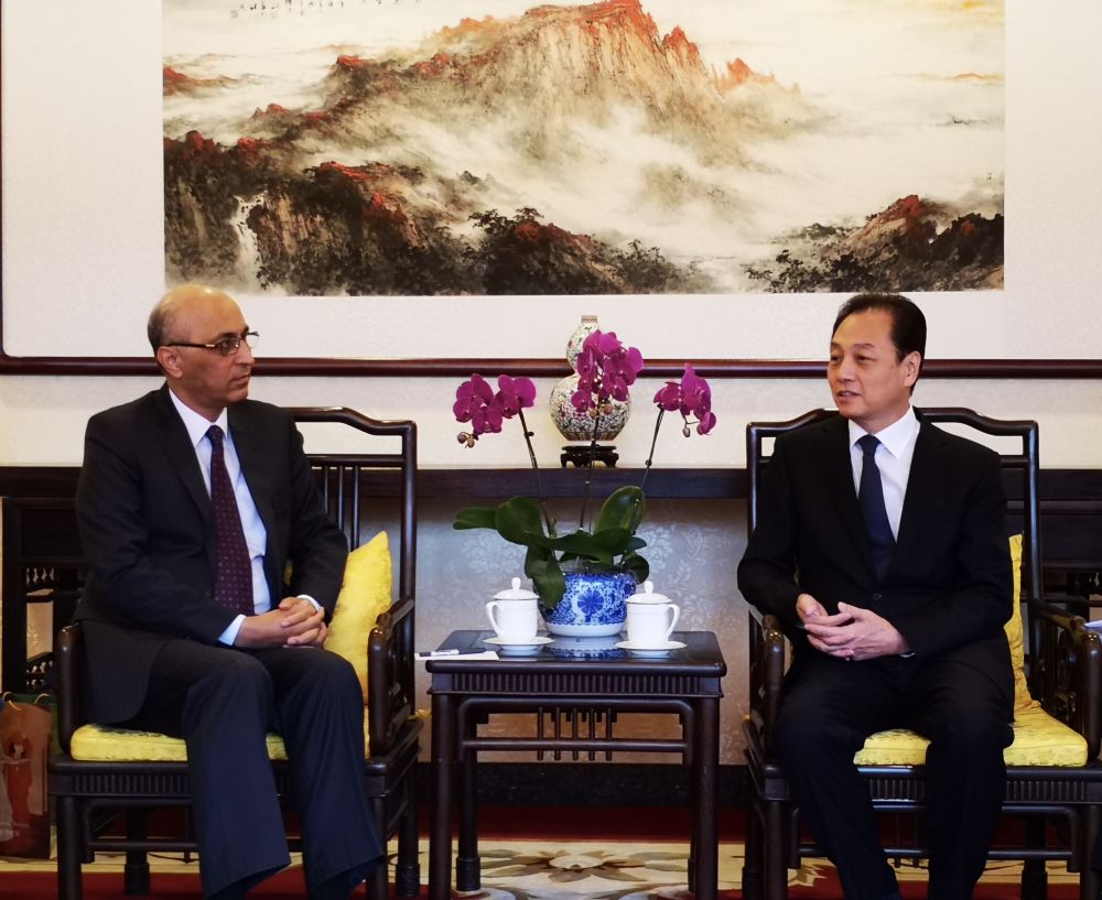 王超会长会见巴基斯坦驻华大使